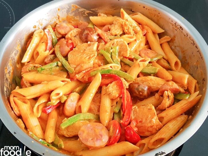 stir in the cream
