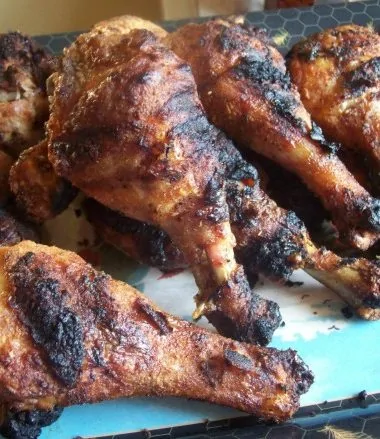 crispy grilled chicken drumsticks