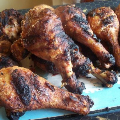 crispy grilled chicken drumsticks