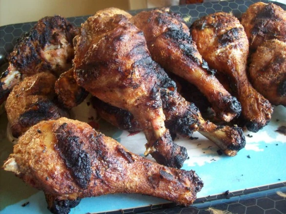 crispy grilled chicken drumsticks