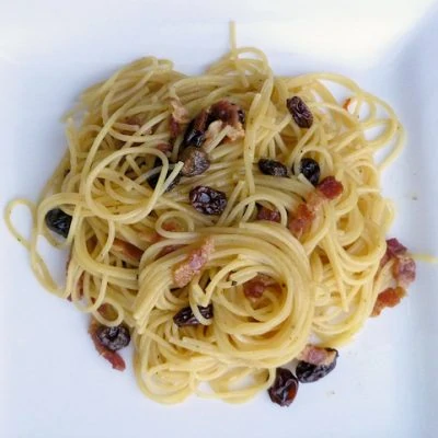 Bacon and Raisin Cappelini