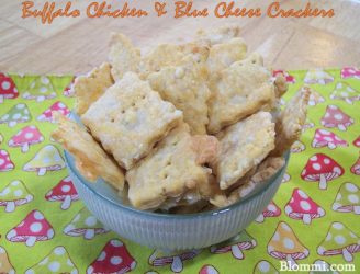 buffalo chicken blue cheese crackers