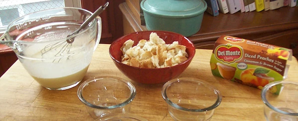 peach bread pudding ingredients