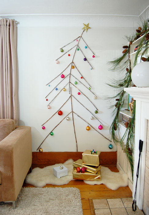 DIY flat christmas tree