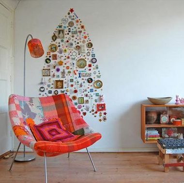 wall holiday tree