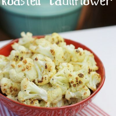 lemon truffle roasted cauliflower