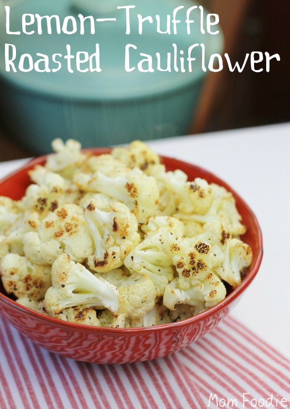 lemon truffle roasted cauliflower