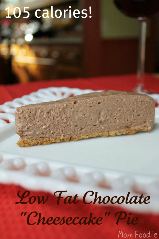 low fat chocolate cheesecake pie