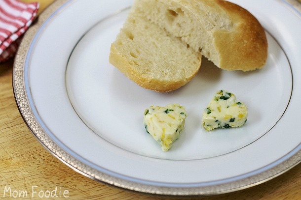 honey lemon chive butter with fresh bread