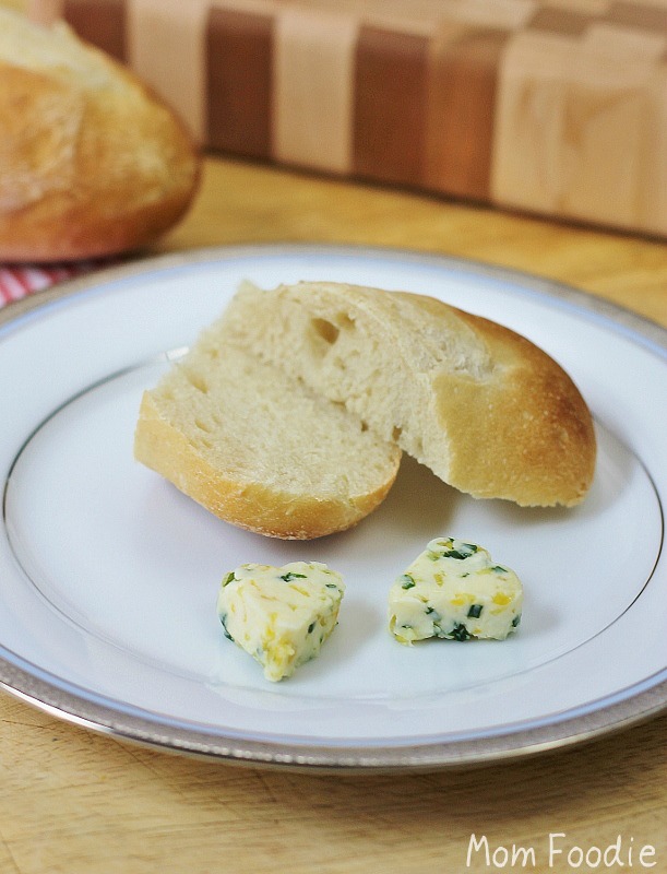 sweet lemon chive compound butter