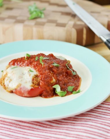 tomato basil quinoa stuffed peppers