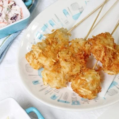 fish & chips on a stick recipe
