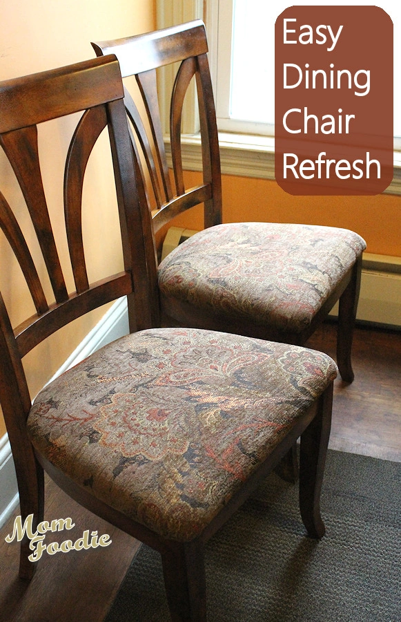 Reupholster Dining Chairs Easy DIY project