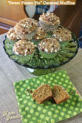 sweet potato pie oatmeal muffins