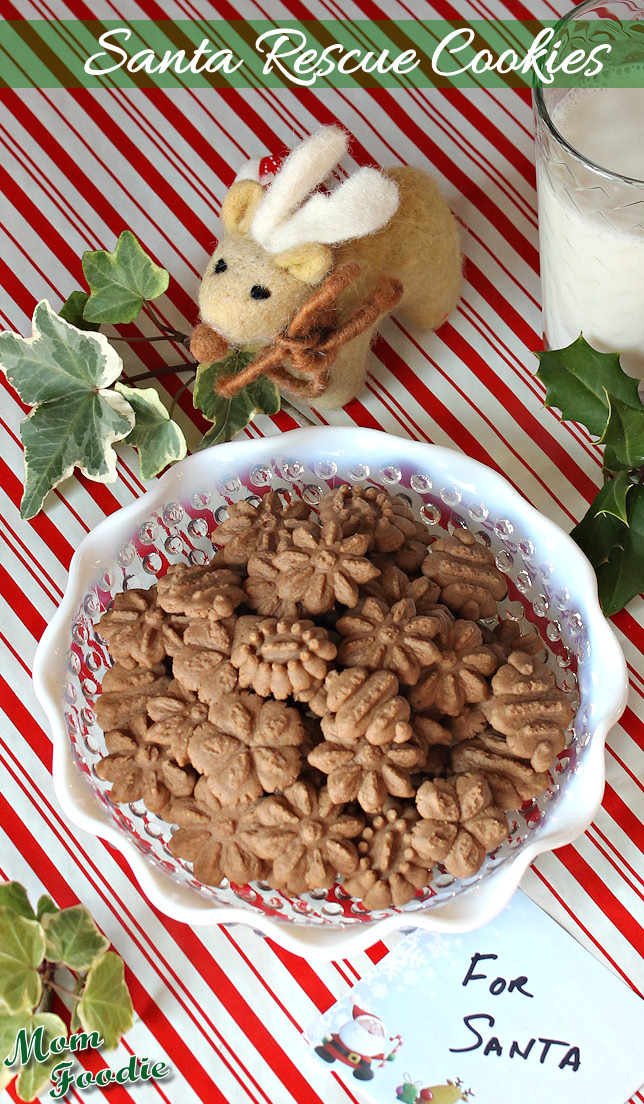 Chocolate Peanut Butter Spritz Cookies