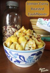 Lemon Curry Roasted Cauliflower