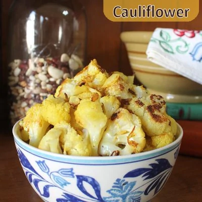 Lemon Curry Roasted Cauliflower
