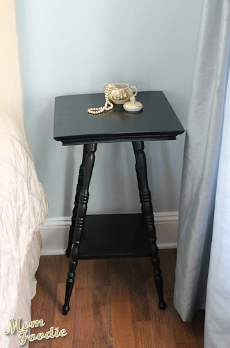 black painted victorian table