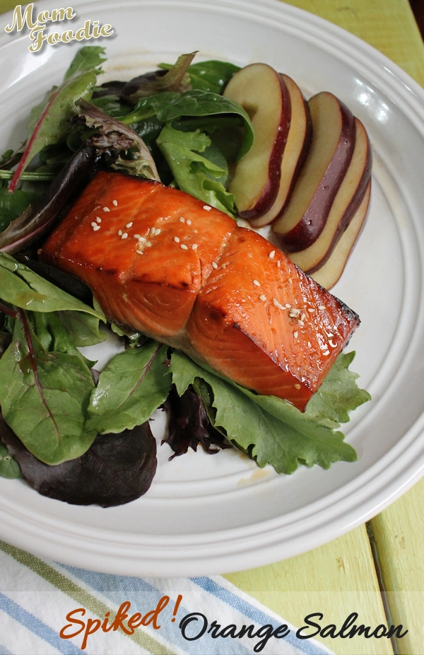 spiked orange salmon