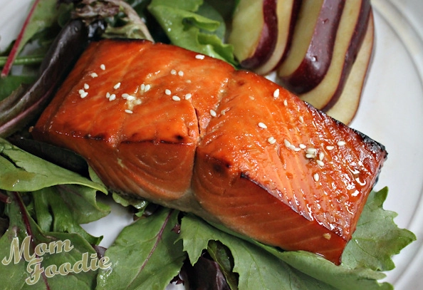 whiskey orange glazed salmon