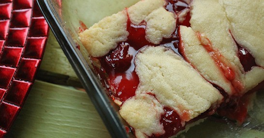 cherry cobbler bars