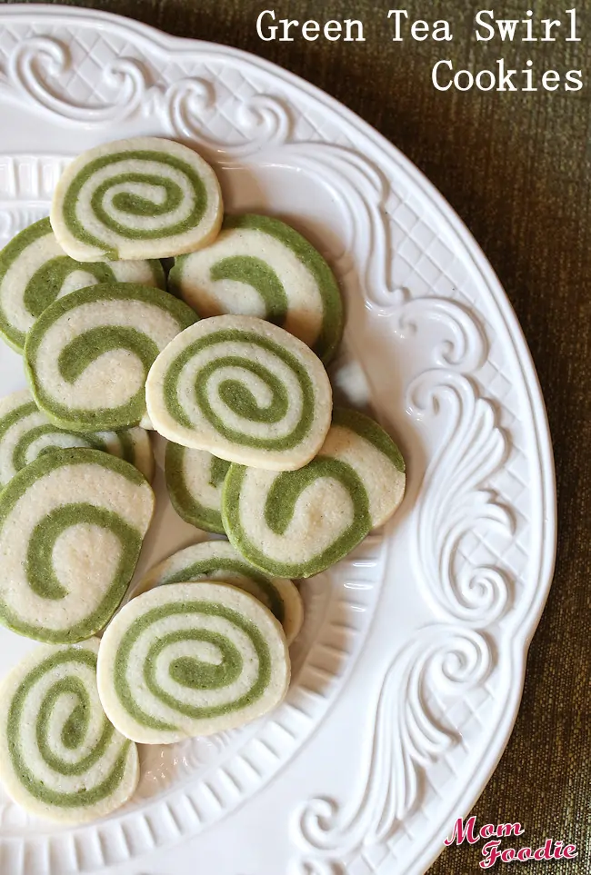 Spiral Matcha Green Tea cookies recipe