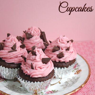 dark chocolate cherry cupcakes