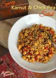 kamut & chick pea salad