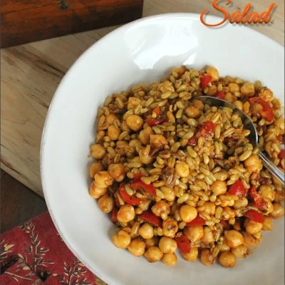 kamut & chick pea salad