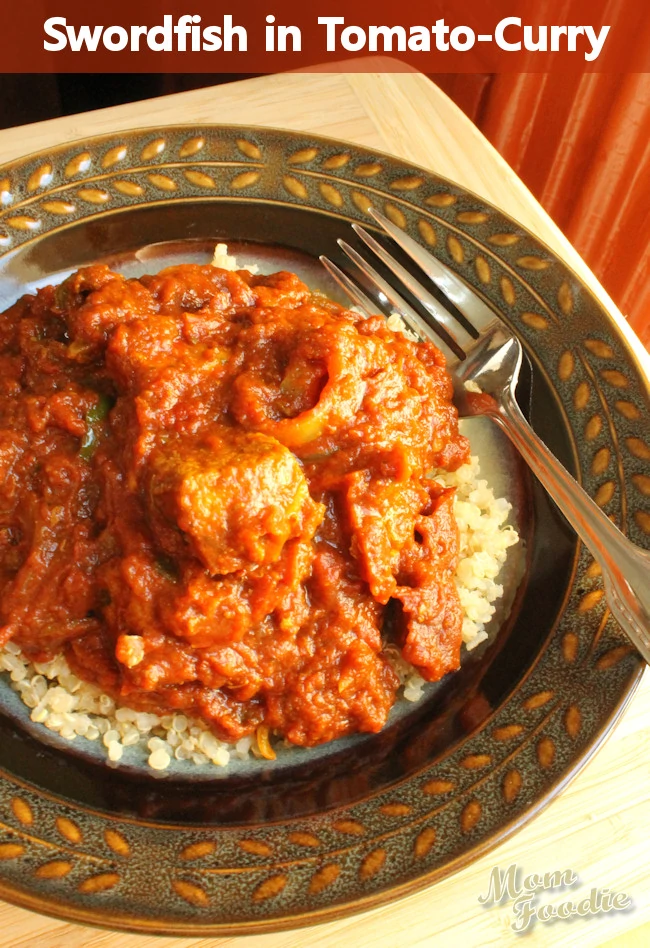 Swordfish in Fiery Tomato Curry Sauce