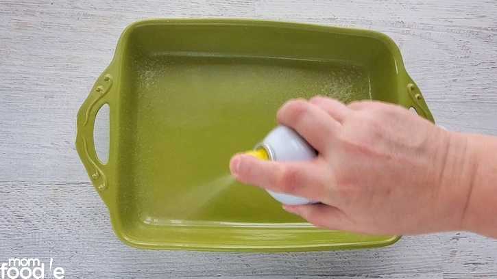 coating with cooking spray