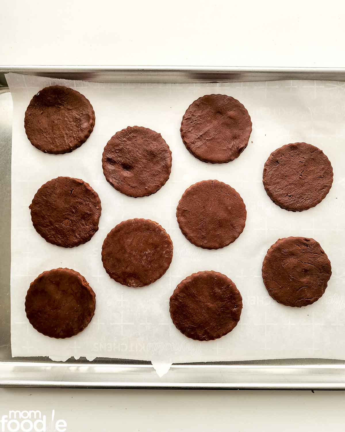 cookies on parchment