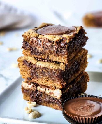 peanut butter blondies