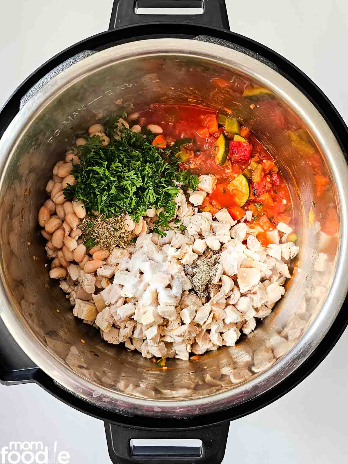 Added rest of ingredients to instant pot