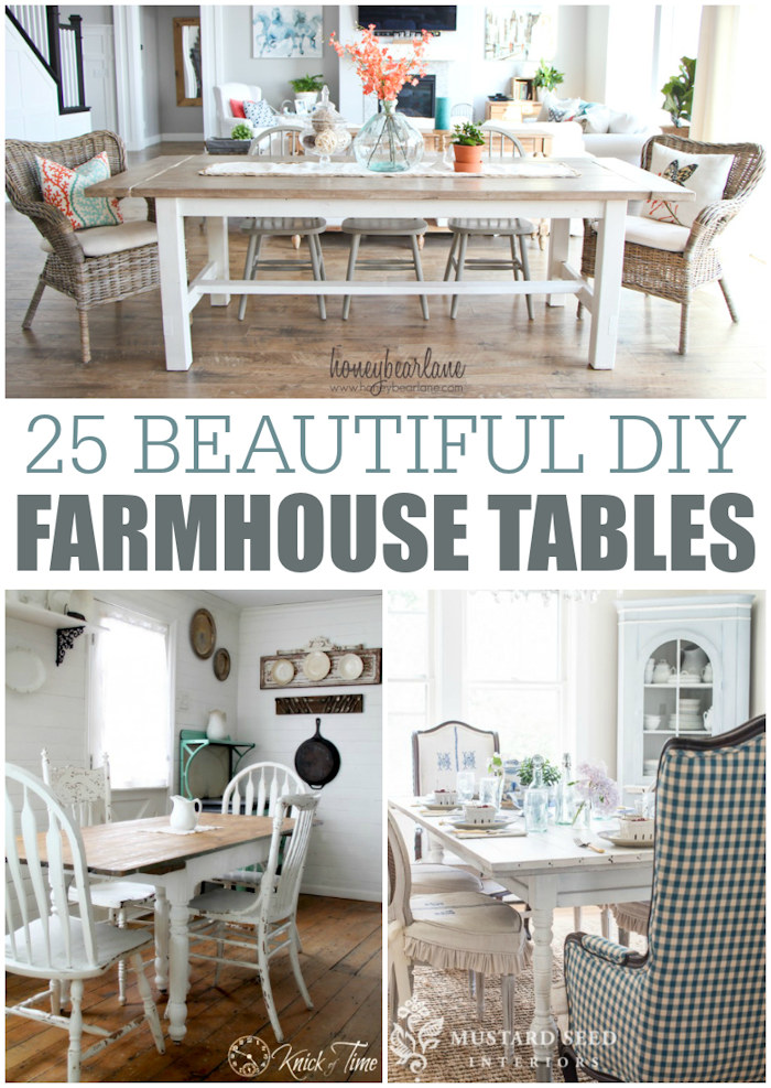 DIY Farmhouse Tables