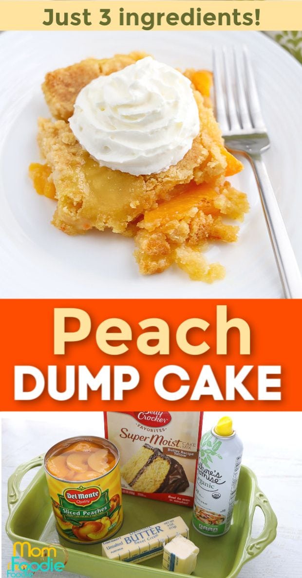 Peach Dump Cake Recipe - Mom Foodie