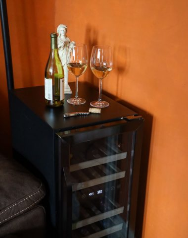 compact wine fridge