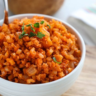 Spanish Cauliflower Rice recipe