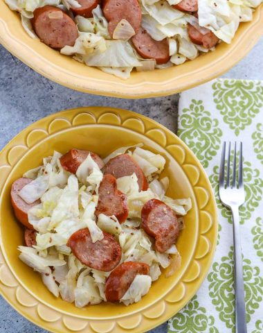 kielbasa and cabbage