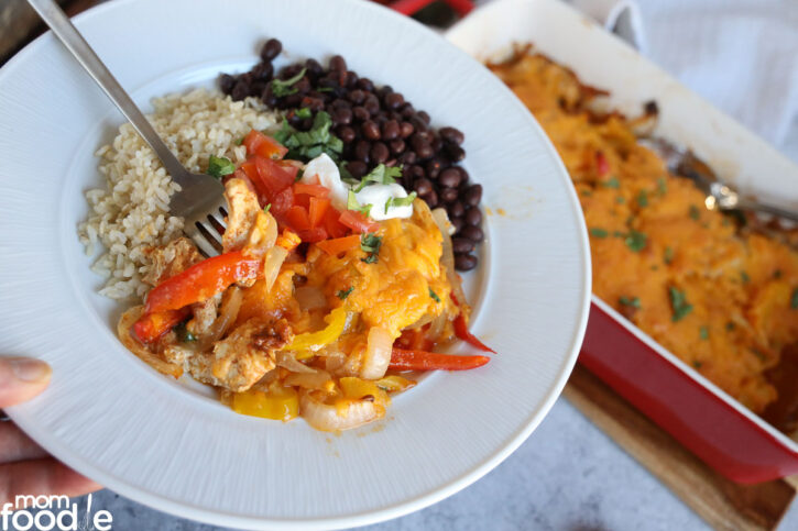 Chicken Fajita Casserole
