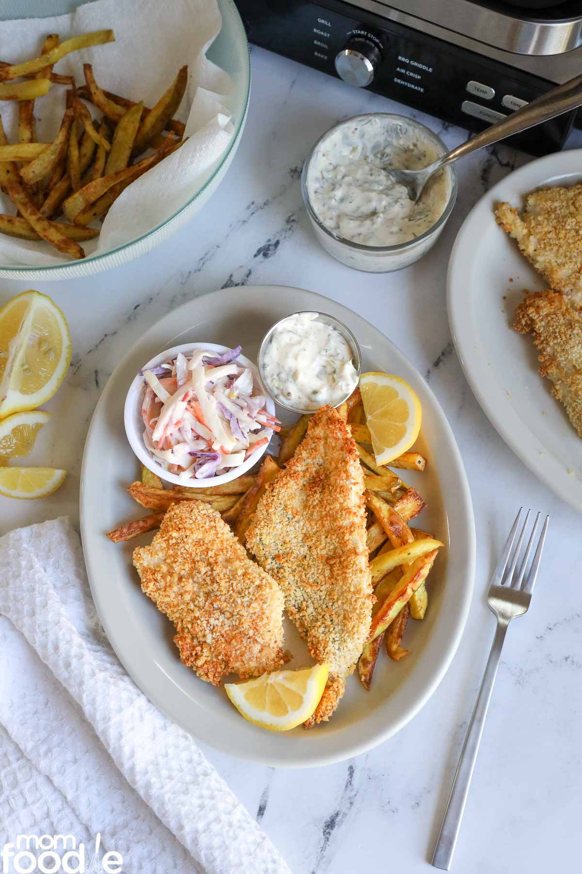 Air Fryer Fish and Chips Mom Foodie