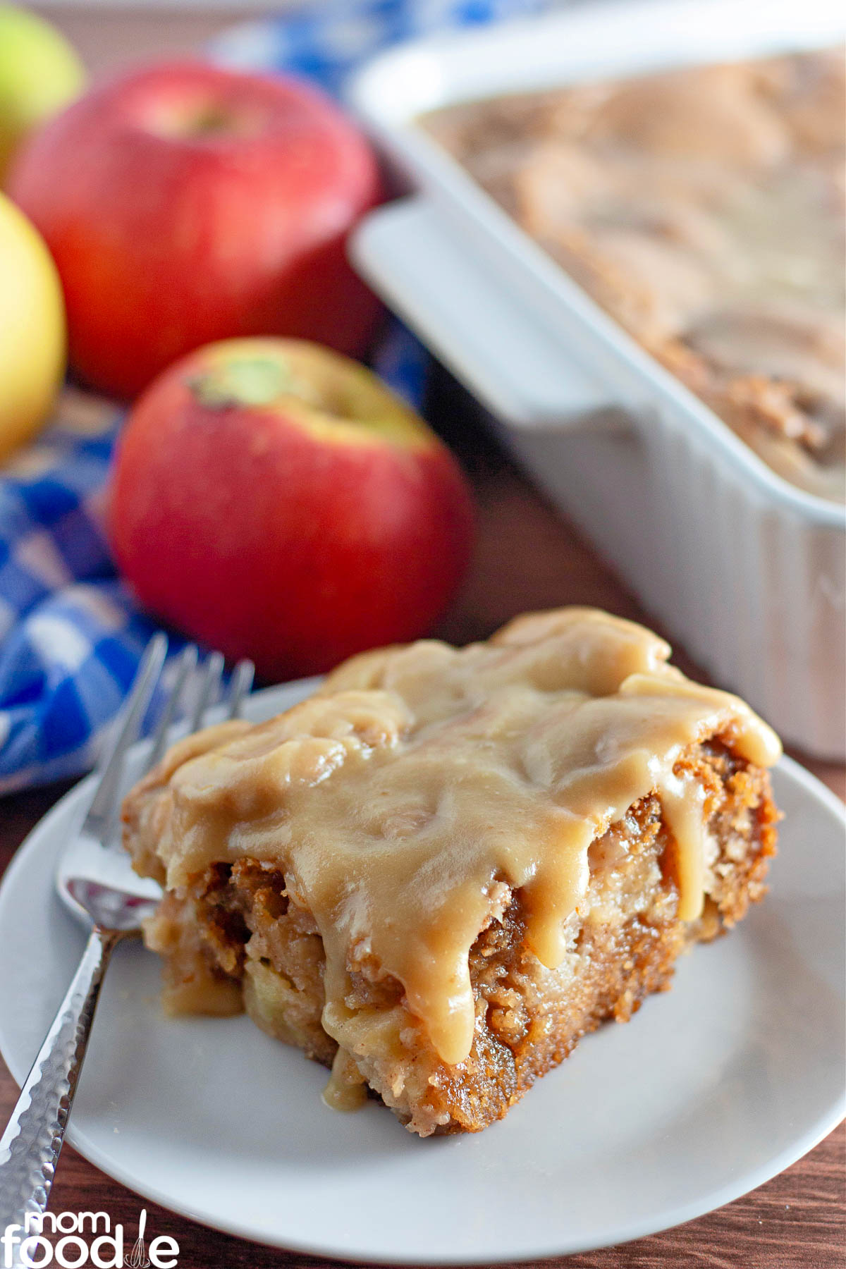 apple dapple cake slice