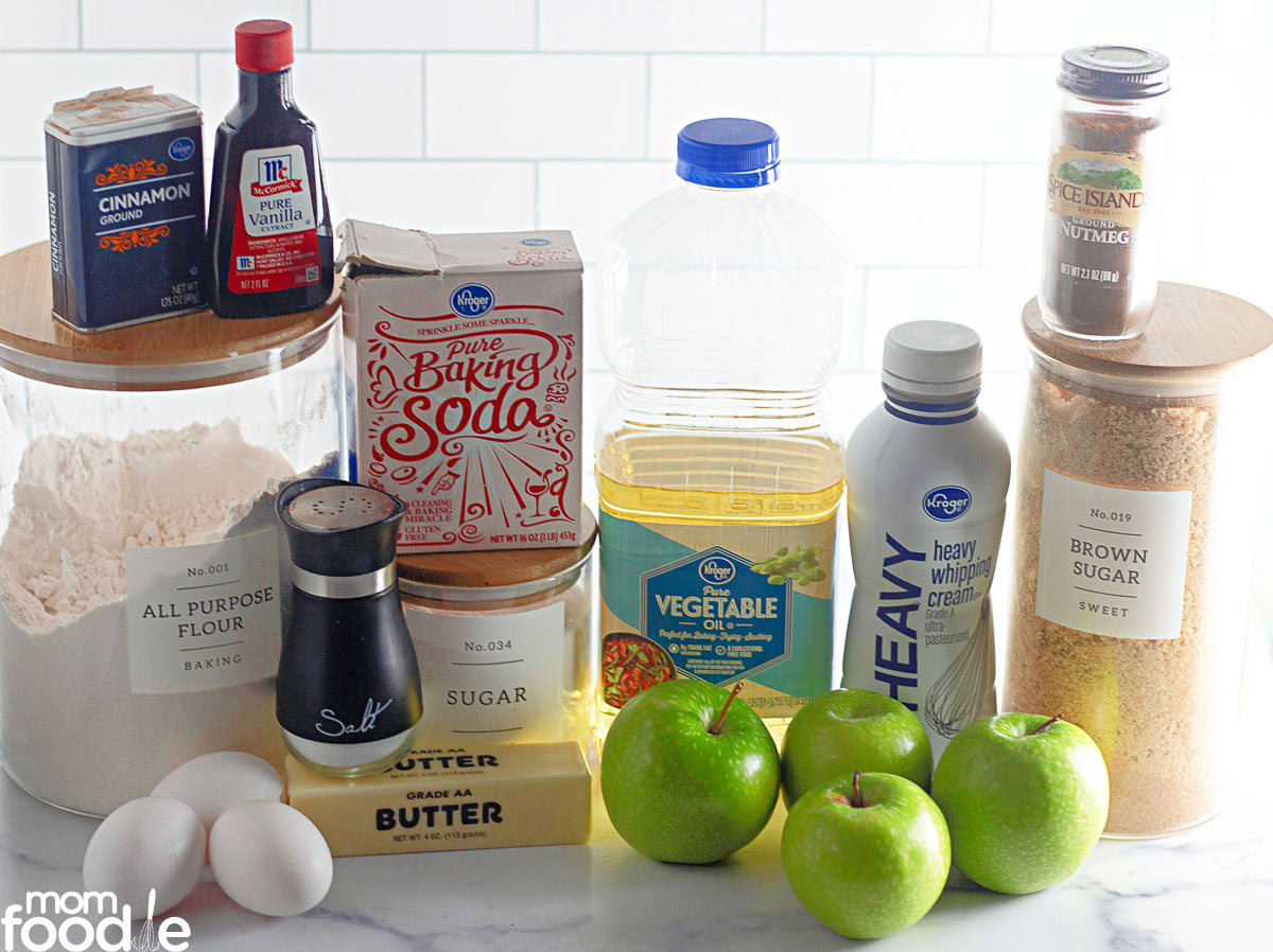 ingredients for apple dapple cake