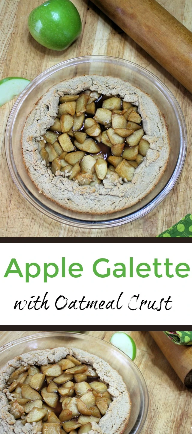 Apple Galette with Oatmeal Crust