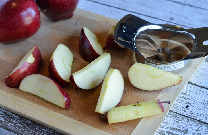 Apple Peanut Butter Teeth - apple slices