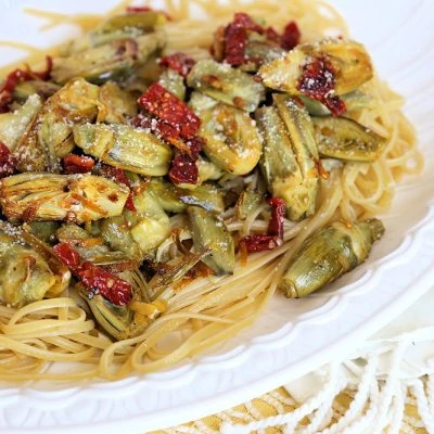 Linguini with Baby Artichokes Recipe