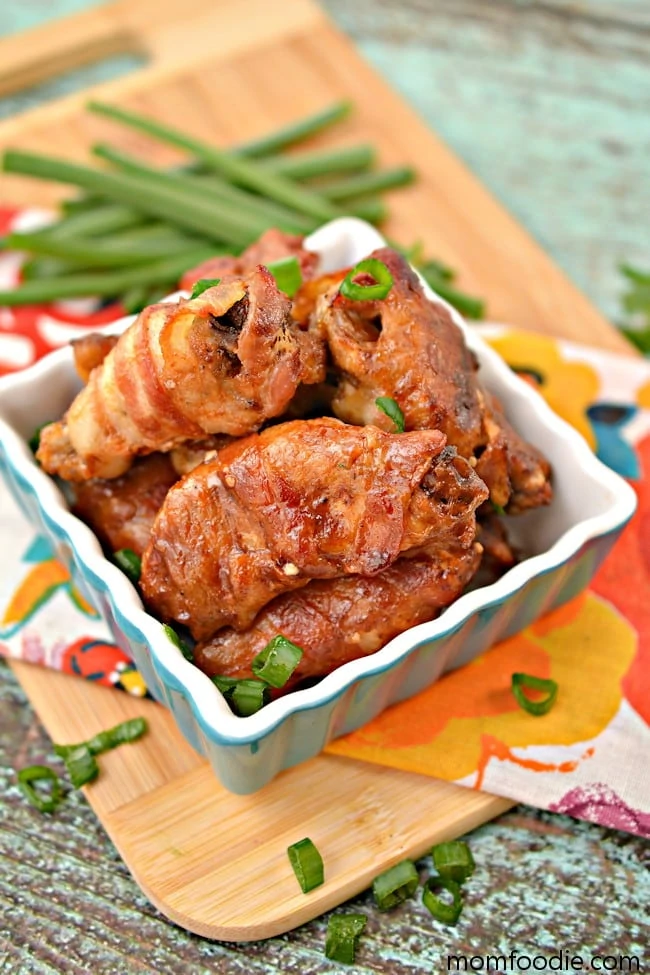 baked bacon wrapped chicken wings