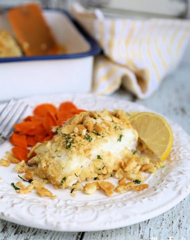 Baked Cod Recipe with Italian Cracker Topping