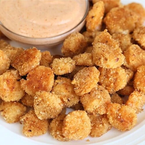 Popcorn Shrimp - Air Fryer or Oven Fried Shrimp with Mayonnaise!