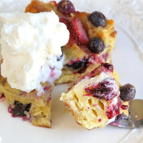 Berry Croissant Casserole